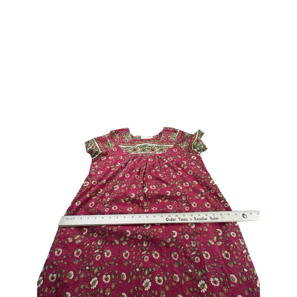 La Cera Grannycore Muumuu Housedress Boho Peasant Lounge Dress M - Picture 4 of 9